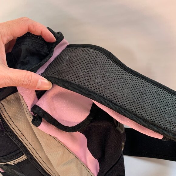 L.L. Bean Messenger Bag Pink, Tan, and Black - Picture 8 of 10